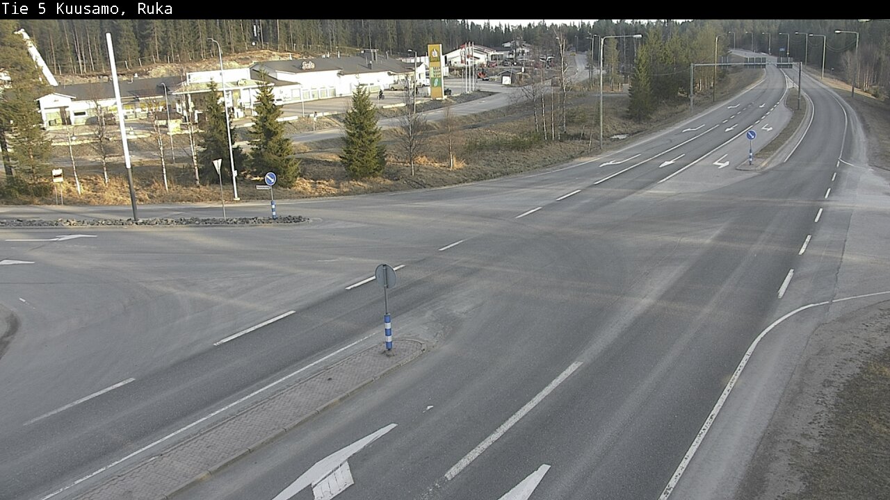 Weather Camera Image Väg 5 Kuusamo, Ruka, Kuusamo, Pohjois-Pohjanmaa