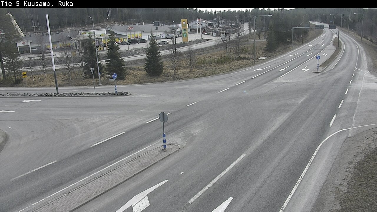 Weather Camera Image Väg 5 Kuusamo, Ruka, Kuusamo, Pohjois-Pohjanmaa