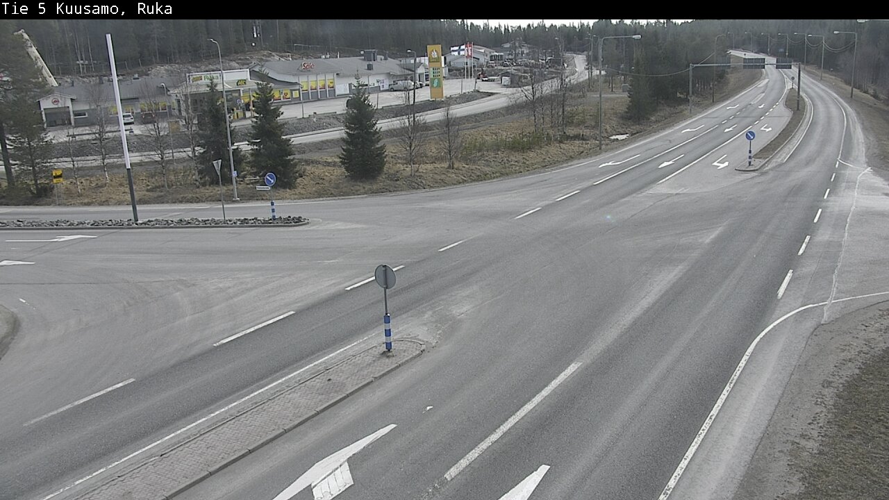 Weather Camera Image Väg 5 Kuusamo, Ruka, Kuusamo, Pohjois-Pohjanmaa