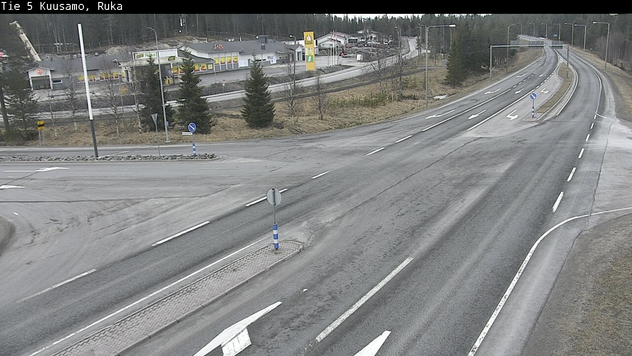 Weather Camera Image Väg 5 Kuusamo, Ruka, Kuusamo, Pohjois-Pohjanmaa