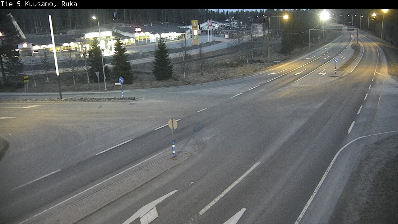 Weather Camera Image Väg 5 Kuusamo, Ruka, Kuusamo, Pohjois-Pohjanmaa