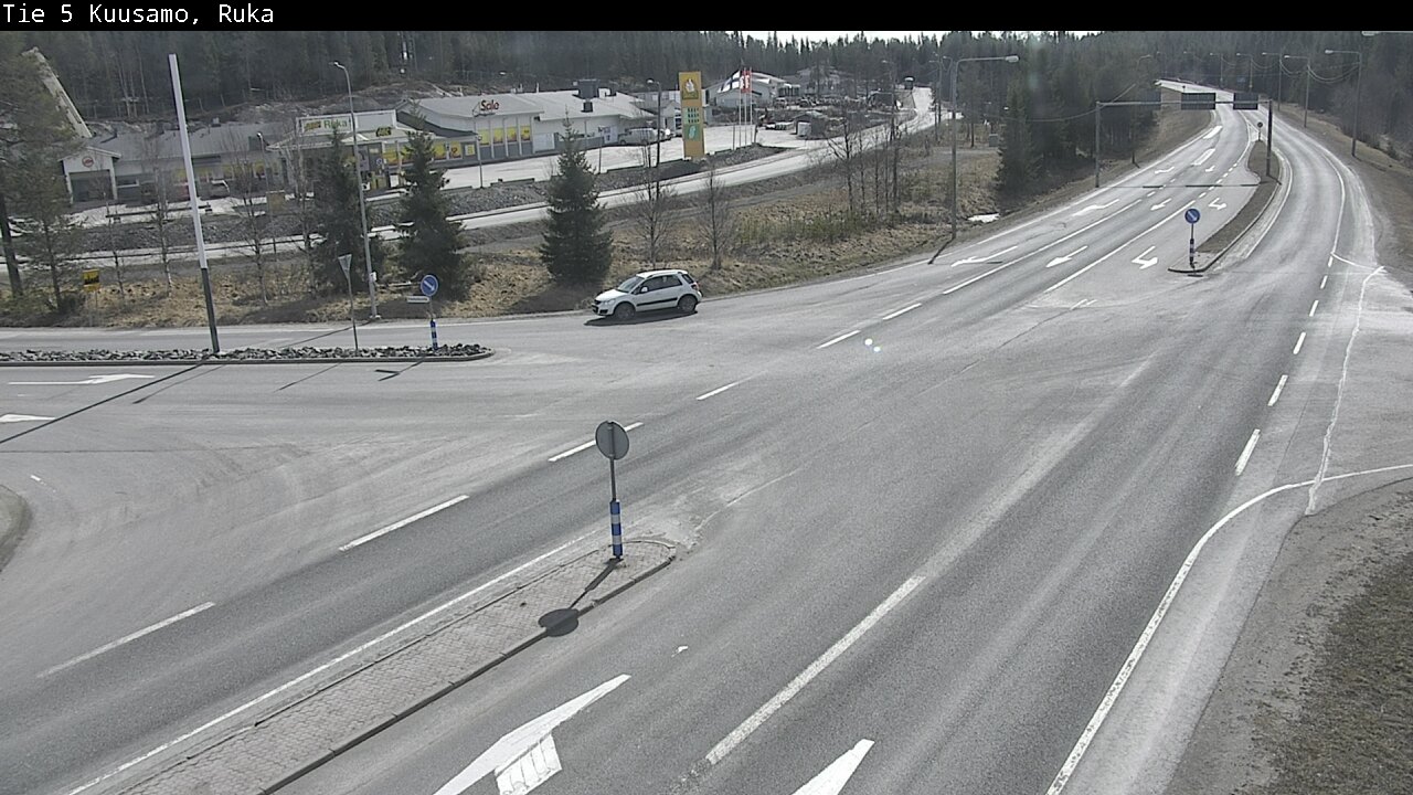 Weather Camera Image Väg 5 Kuusamo, Ruka, Kuusamo, Pohjois-Pohjanmaa