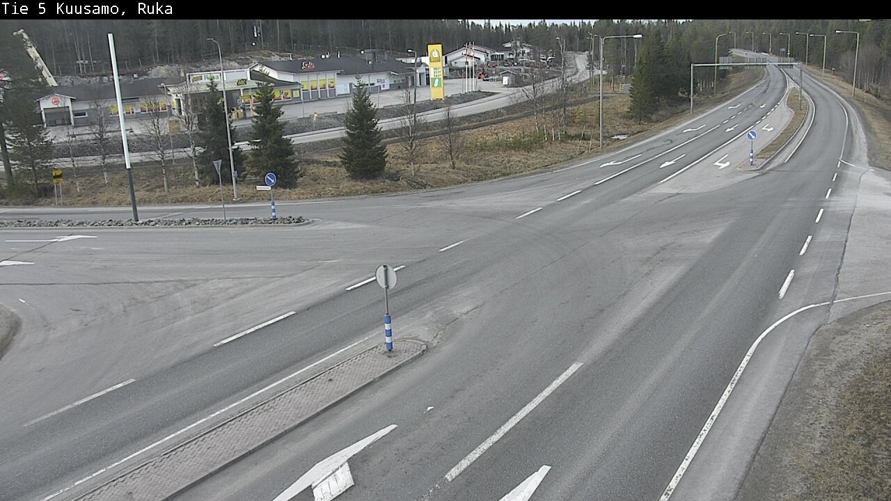 Weather Camera Image Road 5 Kuusamo, Ruka, Kuusamo, Pohjois-Pohjanmaa