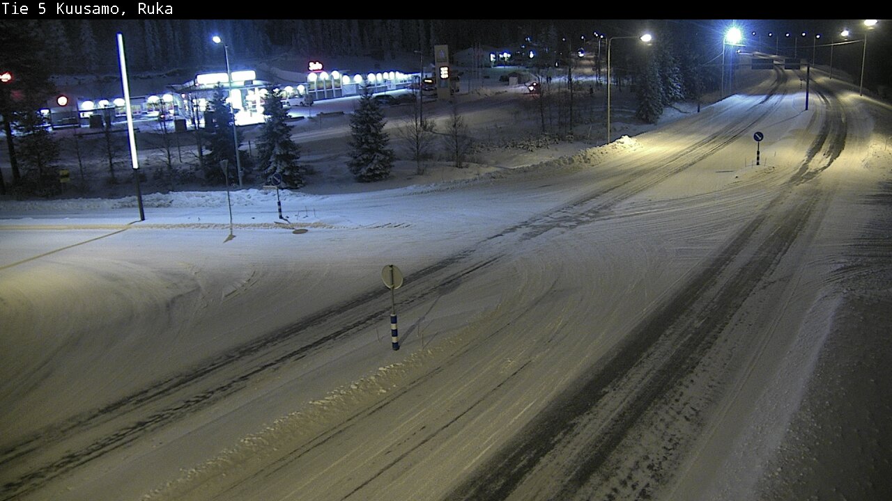 Weather Camera Image Road 5 Kuusamo, Ruka, Kuusamo, Pohjois-Pohjanmaa
