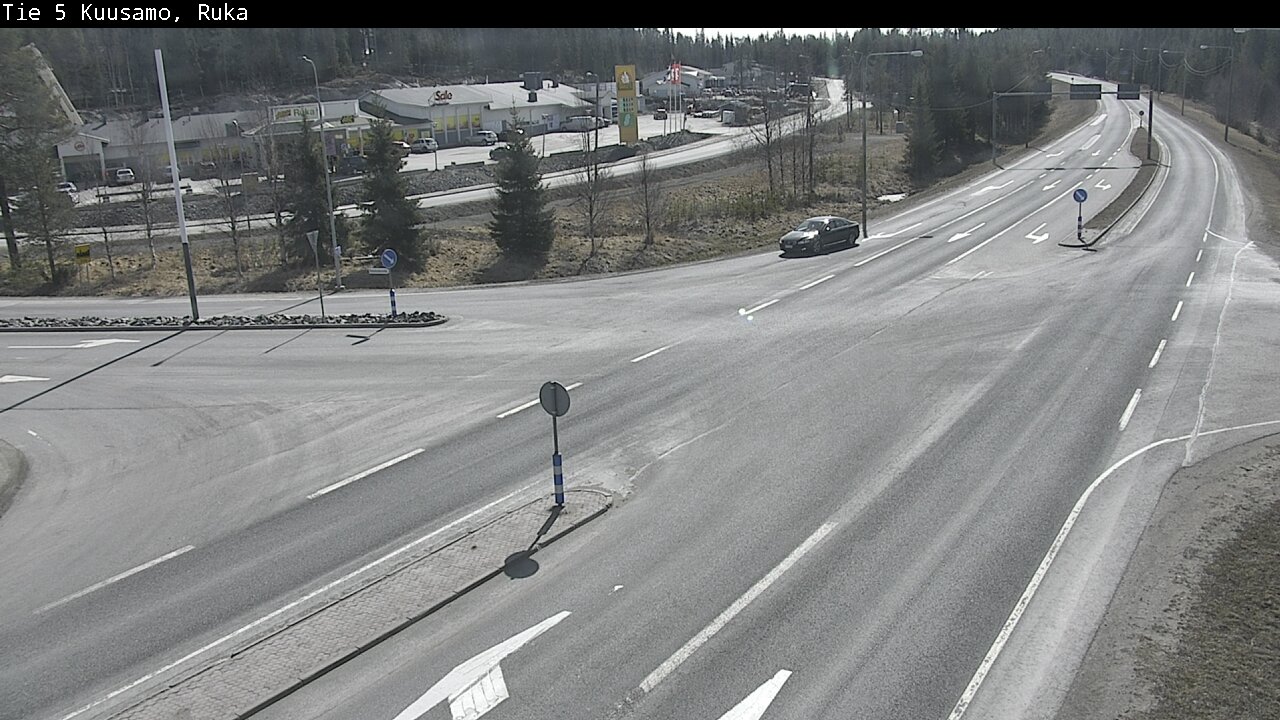 Weather Camera Image Väg 5 Kuusamo, Ruka, Kuusamo, Pohjois-Pohjanmaa