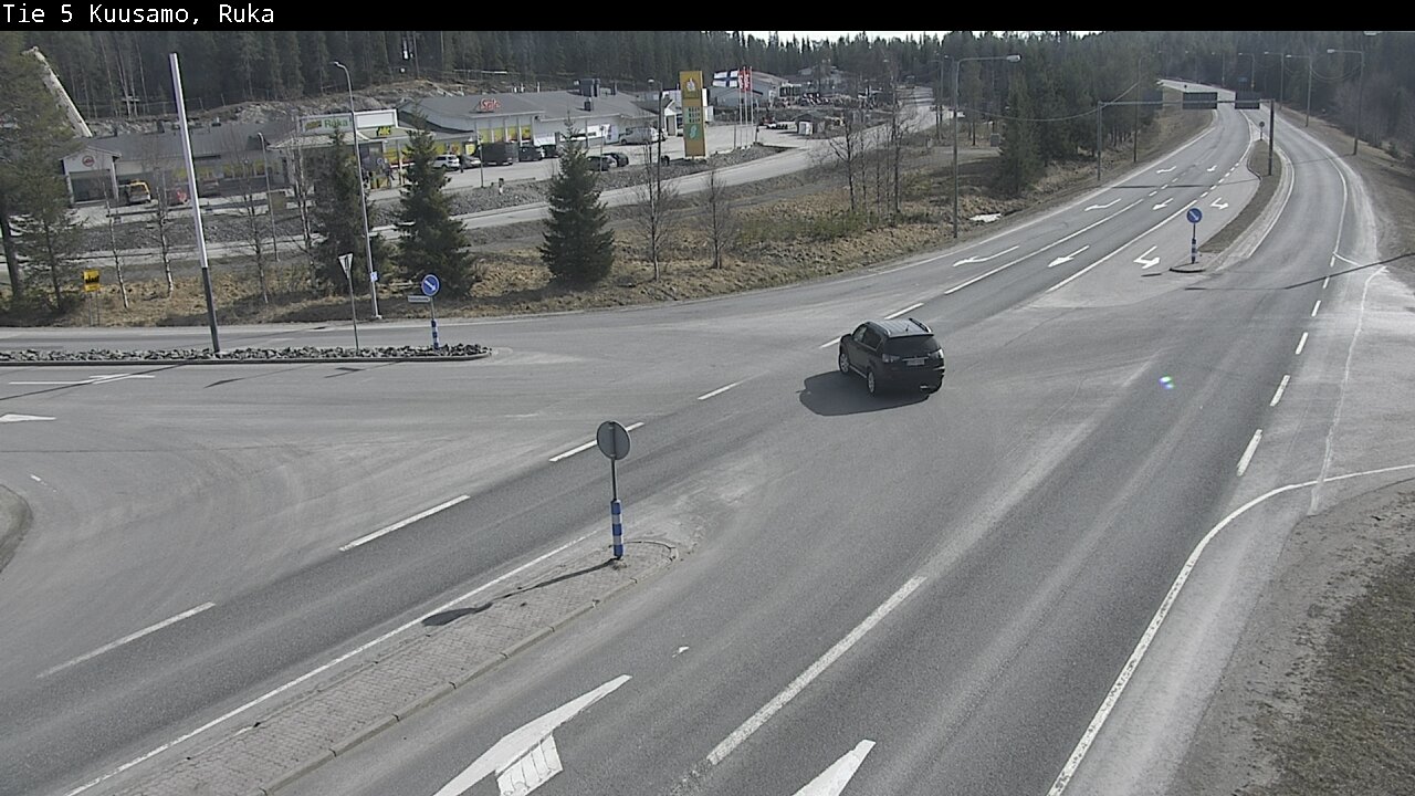 Weather Camera Image Väg 5 Kuusamo, Ruka, Kuusamo, Pohjois-Pohjanmaa