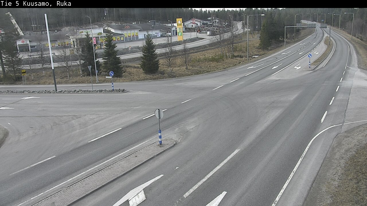 Weather Camera Image Road 5 Kuusamo, Ruka, Kuusamo, Pohjois-Pohjanmaa