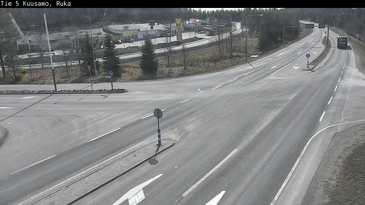 Weather Camera Image Väg 5 Kuusamo, Ruka, Kuusamo, Pohjois-Pohjanmaa