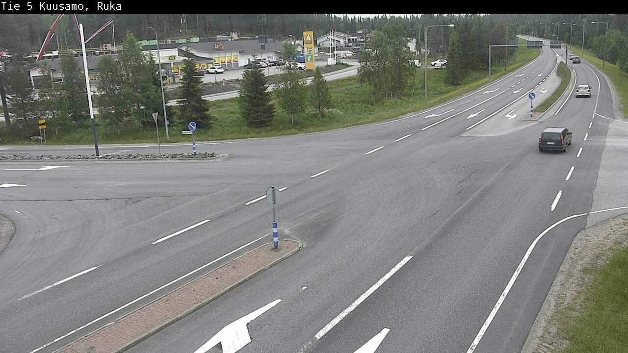 Weather Camera Image Väg 5 Kuusamo, Ruka, Kuusamo, Pohjois-Pohjanmaa