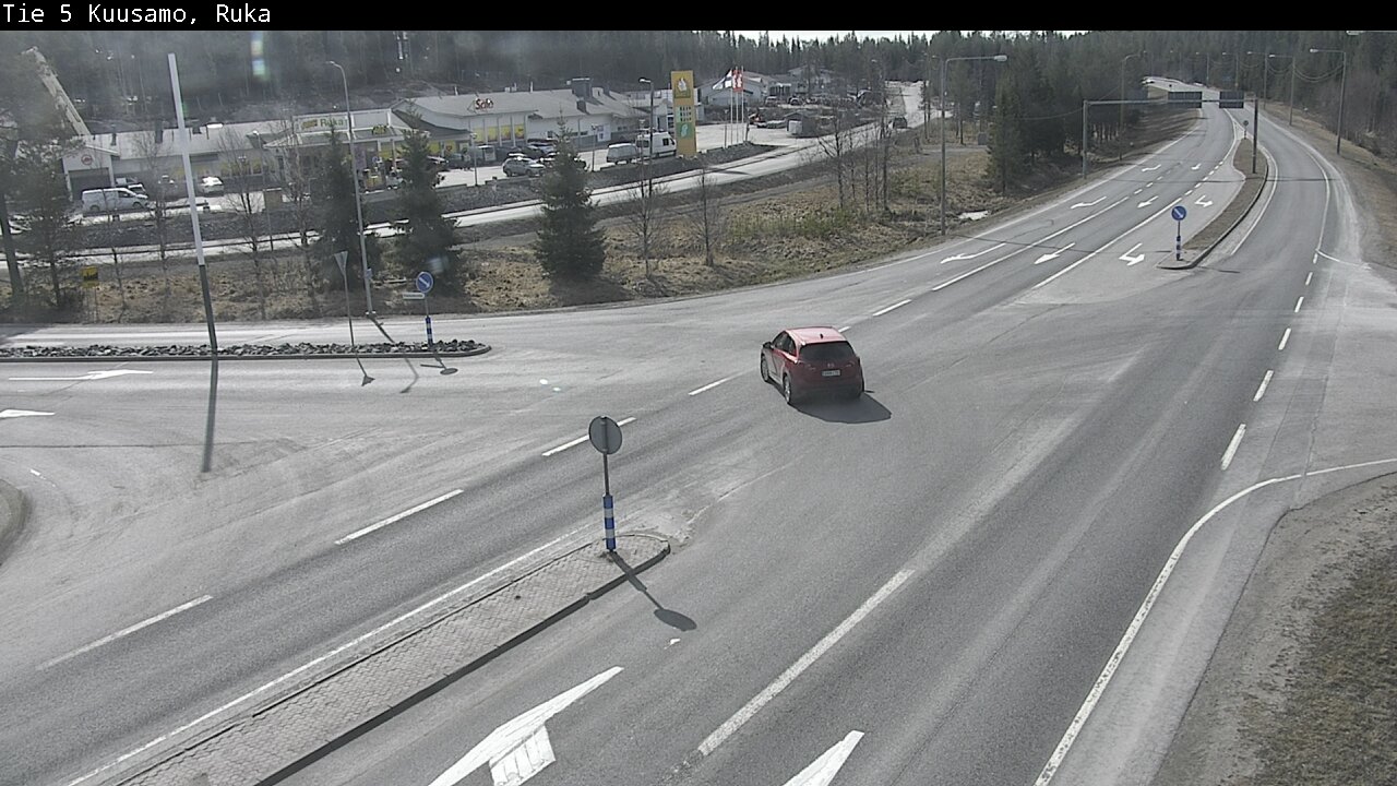 Weather Camera Image Väg 5 Kuusamo, Ruka, Kuusamo, Pohjois-Pohjanmaa