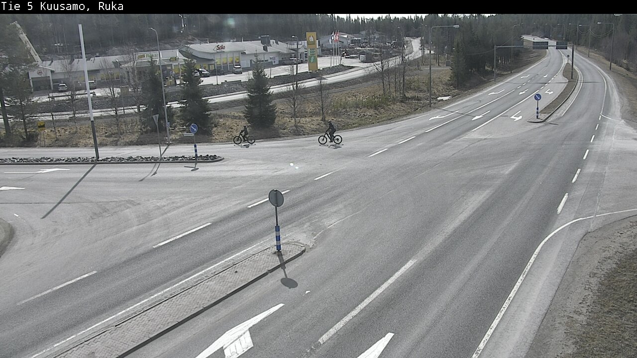 Weather Camera Image Väg 5 Kuusamo, Ruka, Kuusamo, Pohjois-Pohjanmaa