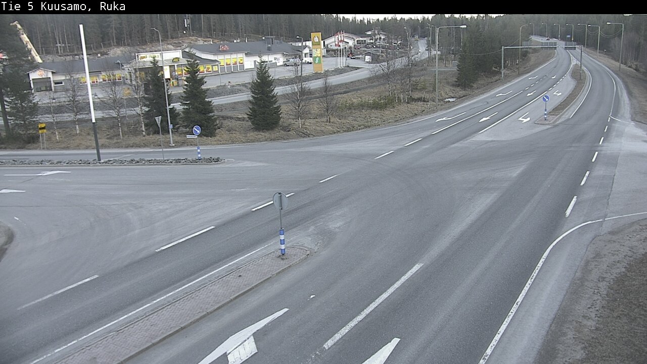 Weather Camera Image Väg 5 Kuusamo, Ruka, Kuusamo, Pohjois-Pohjanmaa