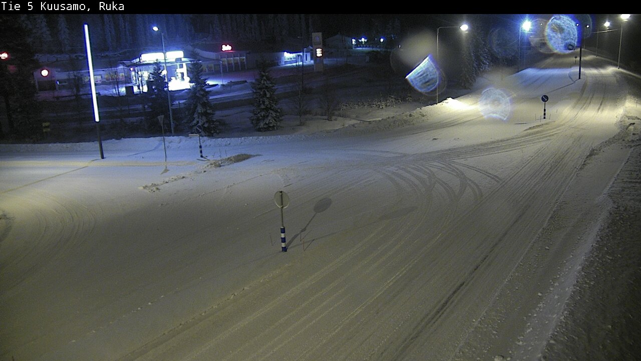 Weather Camera Image Road 5 Kuusamo, Ruka, Kuusamo, Pohjois-Pohjanmaa