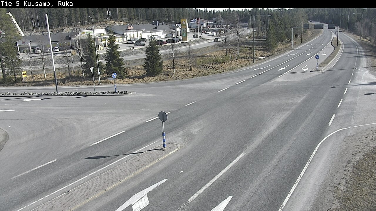 Weather Camera Image Väg 5 Kuusamo, Ruka, Kuusamo, Pohjois-Pohjanmaa