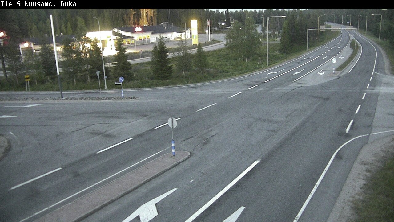 Weather Camera Image Väg 5 Kuusamo, Ruka, Kuusamo, Pohjois-Pohjanmaa