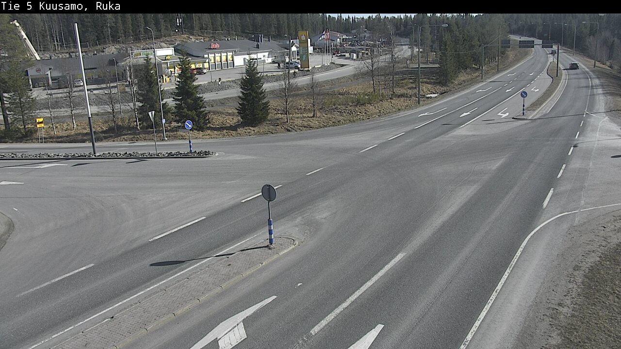 Weather Camera Image Väg 5 Kuusamo, Ruka, Kuusamo, Pohjois-Pohjanmaa