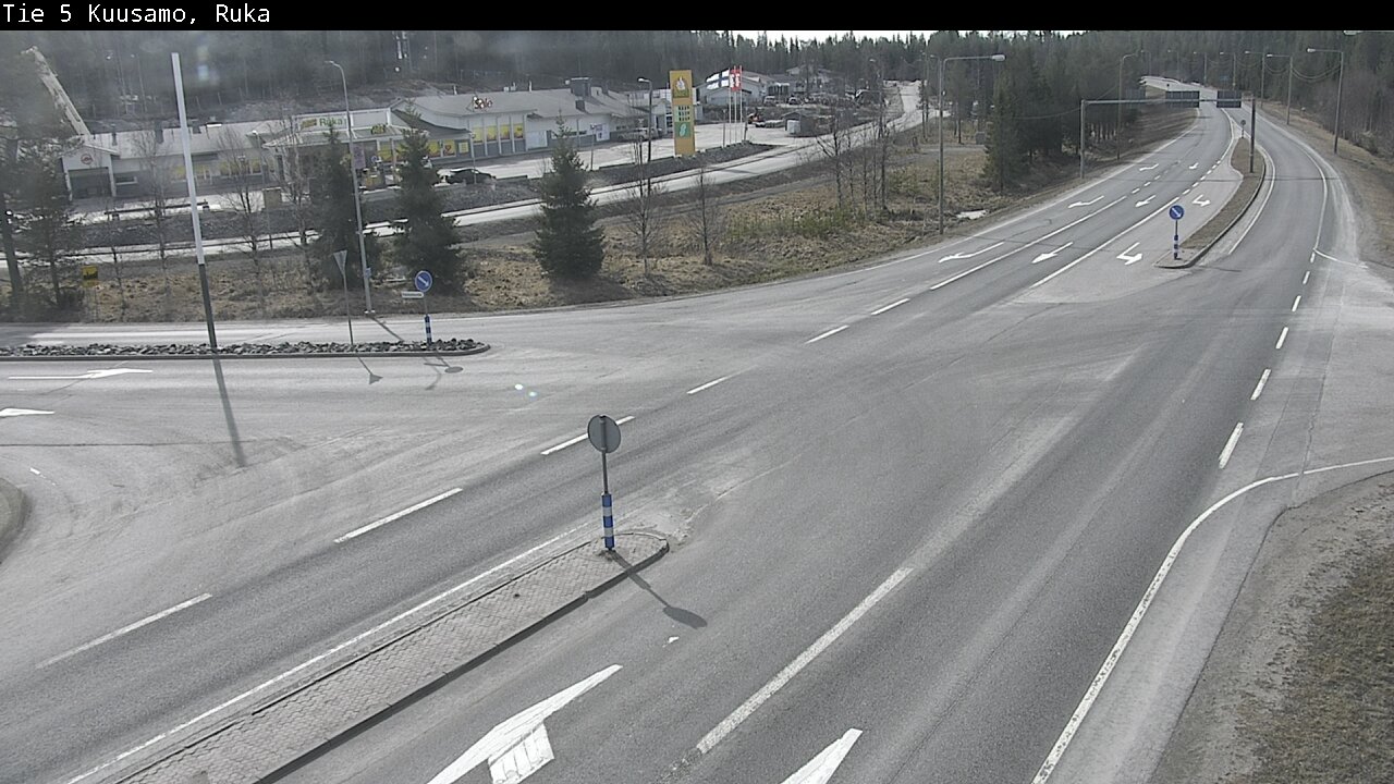 Weather Camera Image Väg 5 Kuusamo, Ruka, Kuusamo, Pohjois-Pohjanmaa