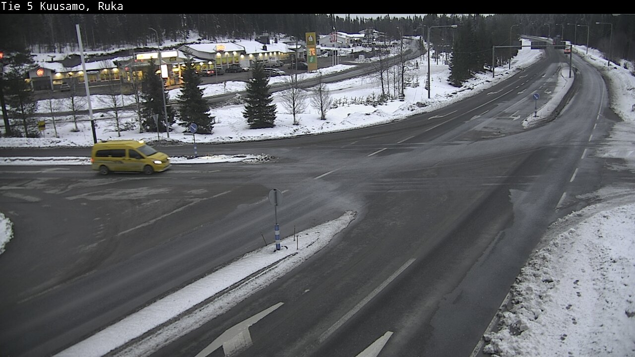 Weather Camera Image Väg 5 Kuusamo, Ruka, Kuusamo, Pohjois-Pohjanmaa