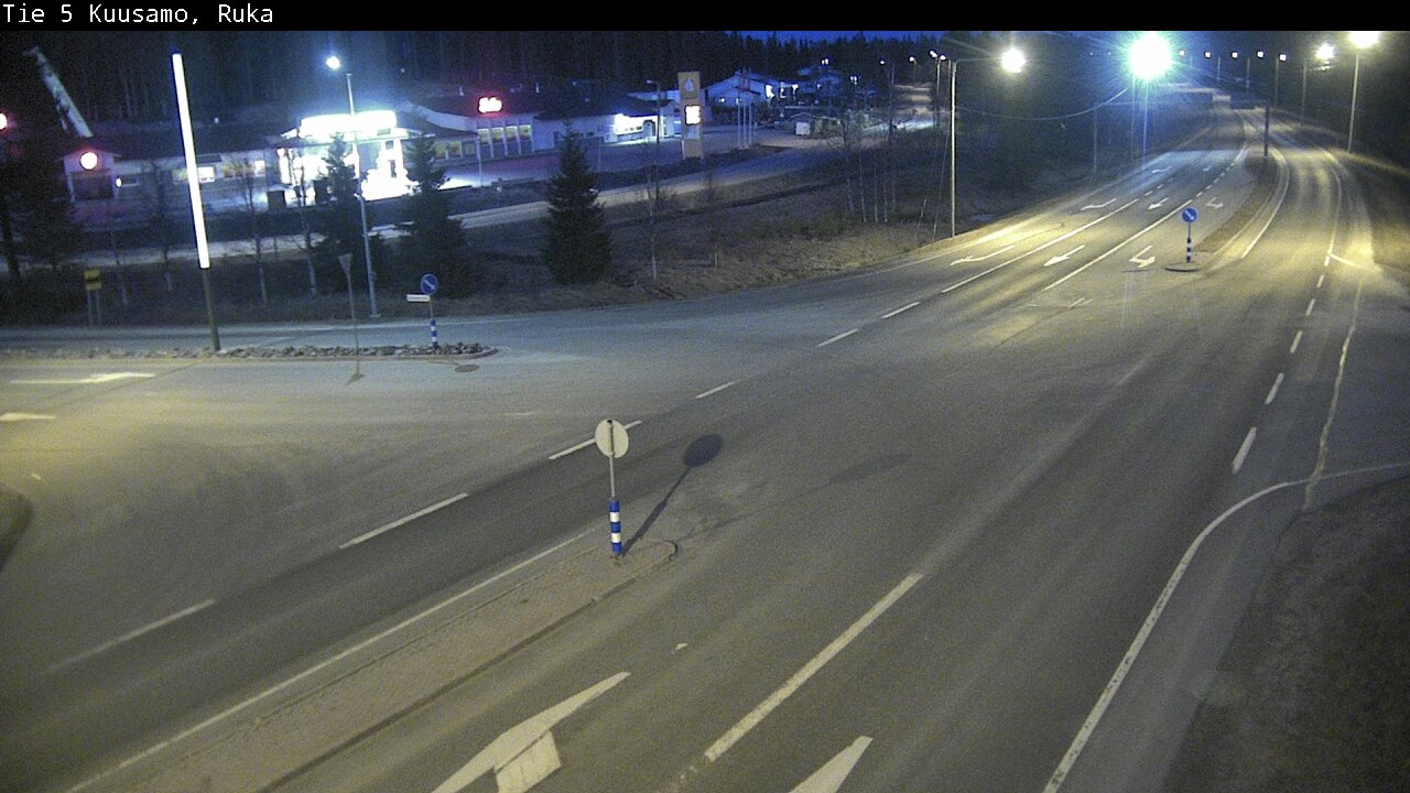 Weather Camera Image Väg 5 Kuusamo, Ruka, Kuusamo, Pohjois-Pohjanmaa