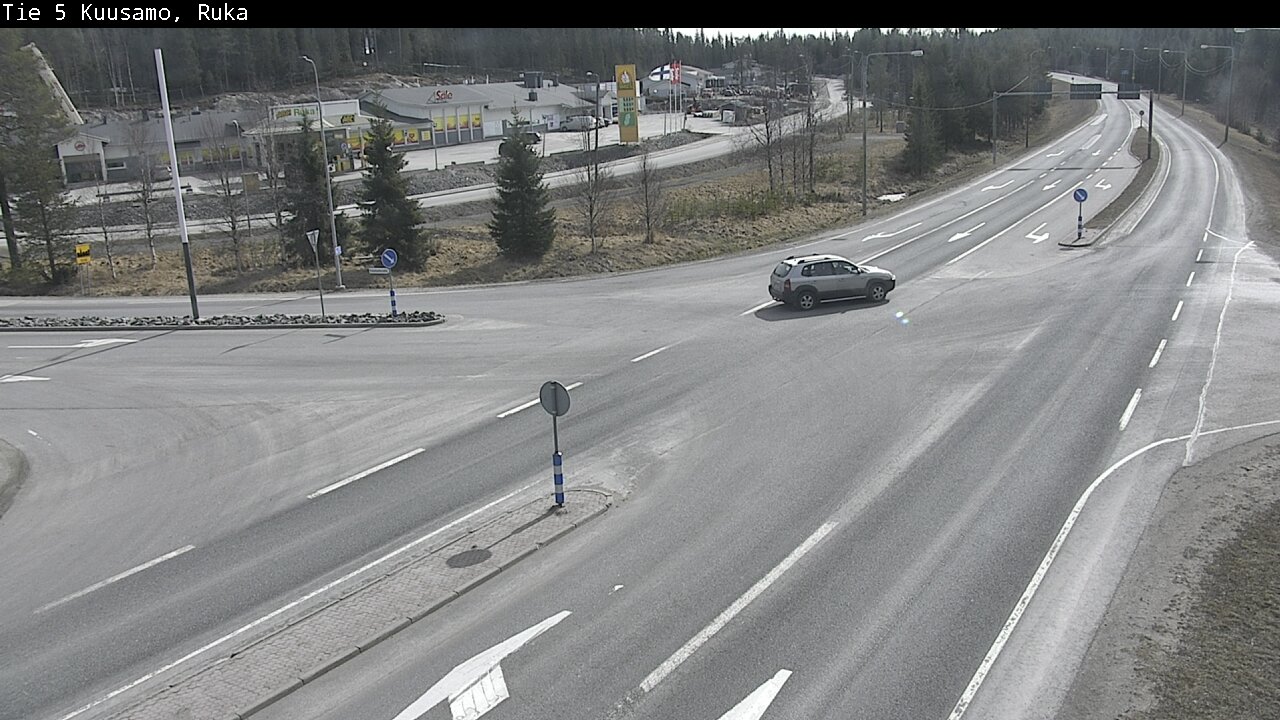 Weather Camera Image Väg 5 Kuusamo, Ruka, Kuusamo, Pohjois-Pohjanmaa