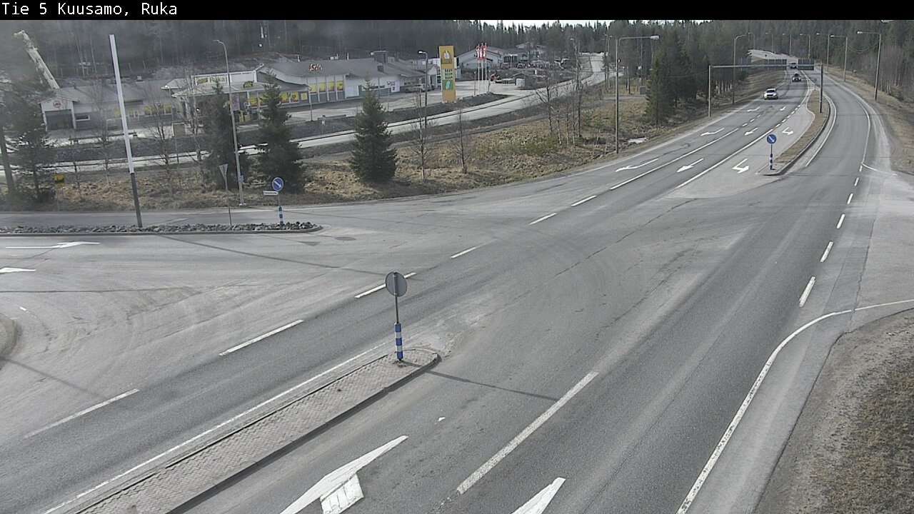 Weather Camera Image Väg 5 Kuusamo, Ruka, Kuusamo, Pohjois-Pohjanmaa