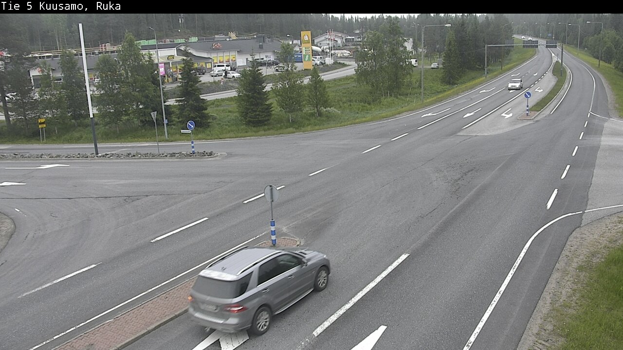 Weather Camera Image Väg 5 Kuusamo, Ruka, Kuusamo, Pohjois-Pohjanmaa