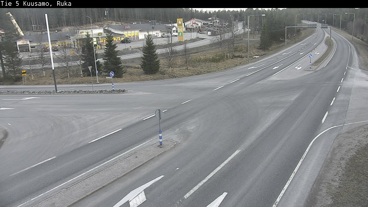 Weather Camera Image Väg 5 Kuusamo, Ruka, Kuusamo, Pohjois-Pohjanmaa