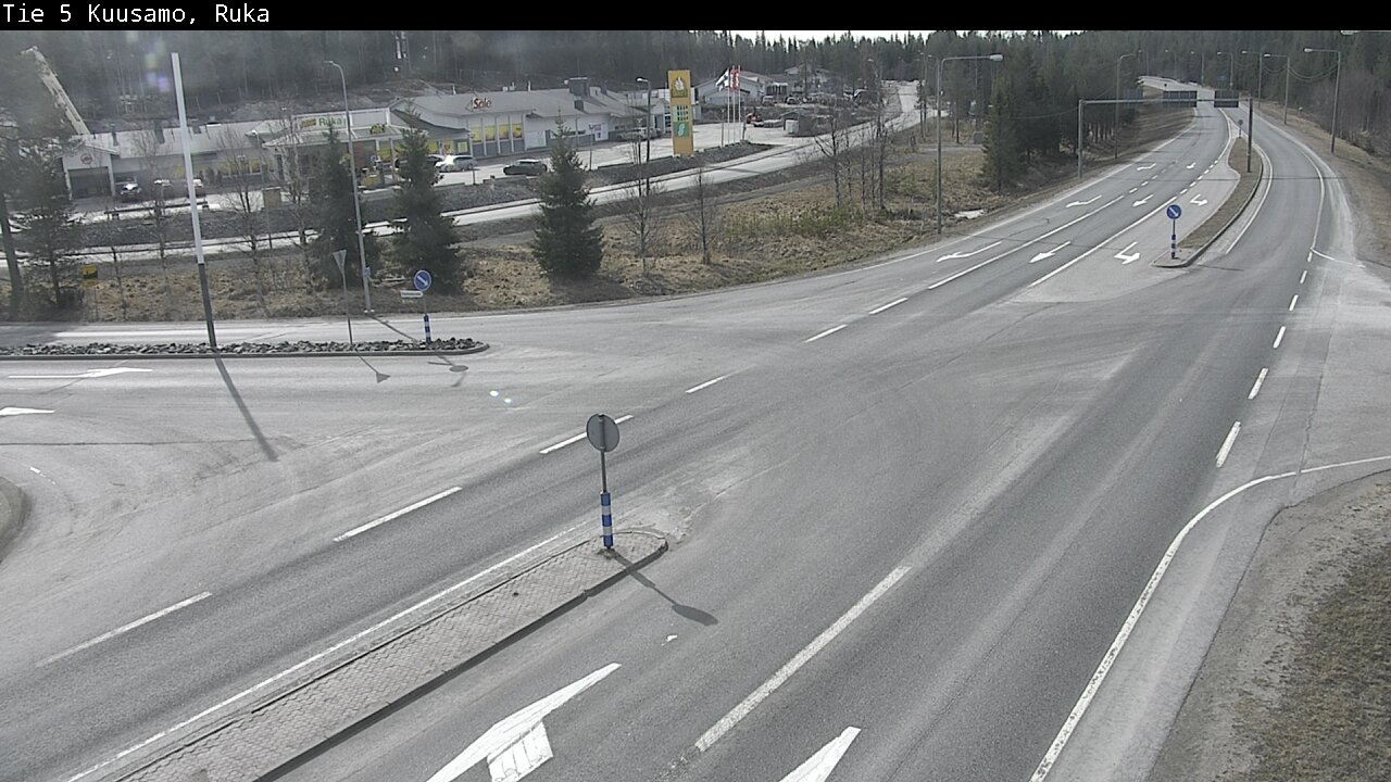 Weather Camera Image Väg 5 Kuusamo, Ruka, Kuusamo, Pohjois-Pohjanmaa