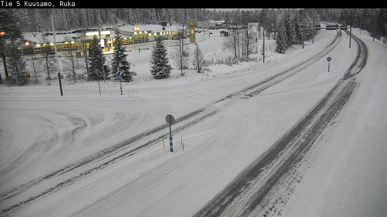 Weather Camera Image Road 5 Kuusamo, Ruka, Kuusamo, Pohjois-Pohjanmaa
