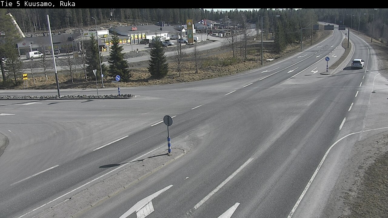 Weather Camera Image Väg 5 Kuusamo, Ruka, Kuusamo, Pohjois-Pohjanmaa