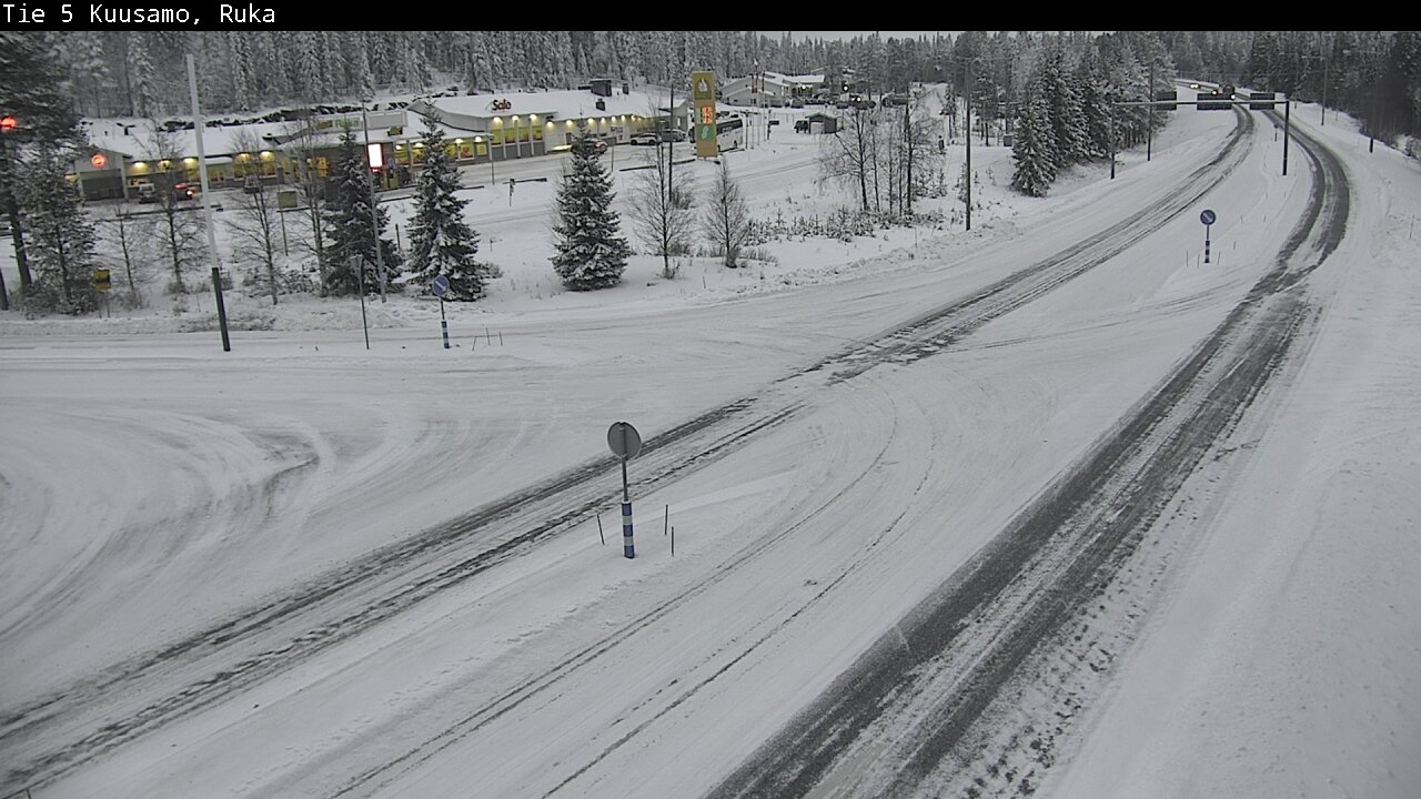 Weather Camera Image Road 5 Kuusamo, Ruka, Kuusamo, Pohjois-Pohjanmaa