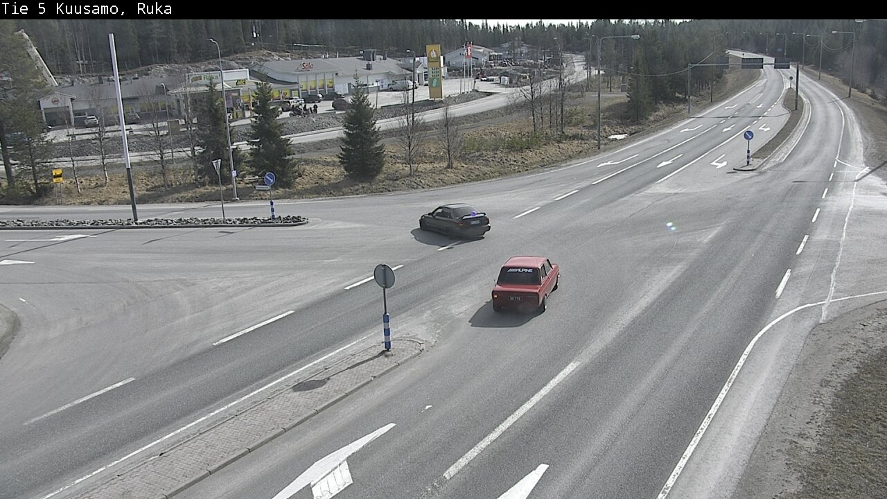 Weather Camera Image Väg 5 Kuusamo, Ruka, Kuusamo, Pohjois-Pohjanmaa
