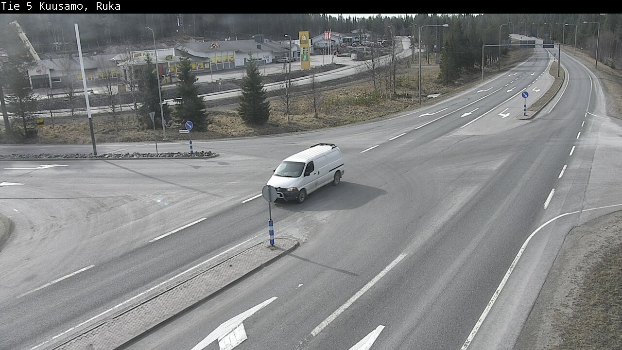 Weather Camera Image Väg 5 Kuusamo, Ruka, Kuusamo, Pohjois-Pohjanmaa