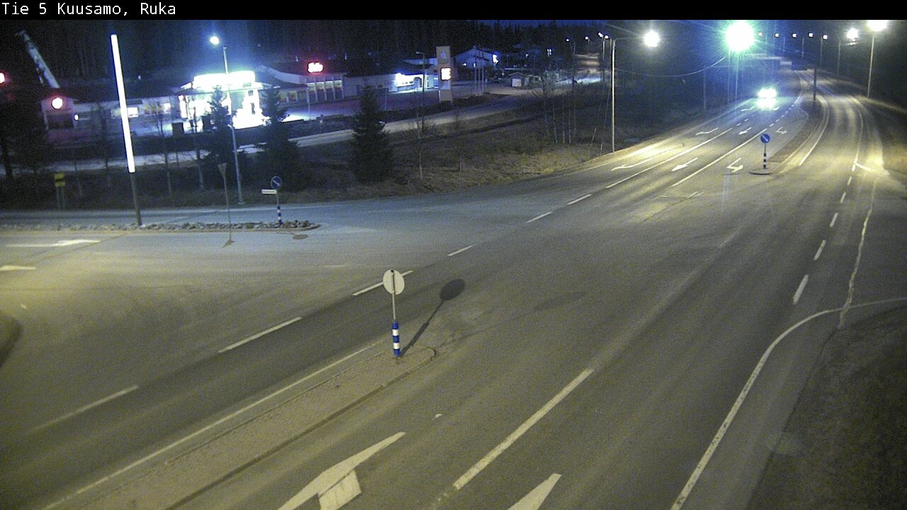 Weather Camera Image Väg 5 Kuusamo, Ruka, Kuusamo, Pohjois-Pohjanmaa