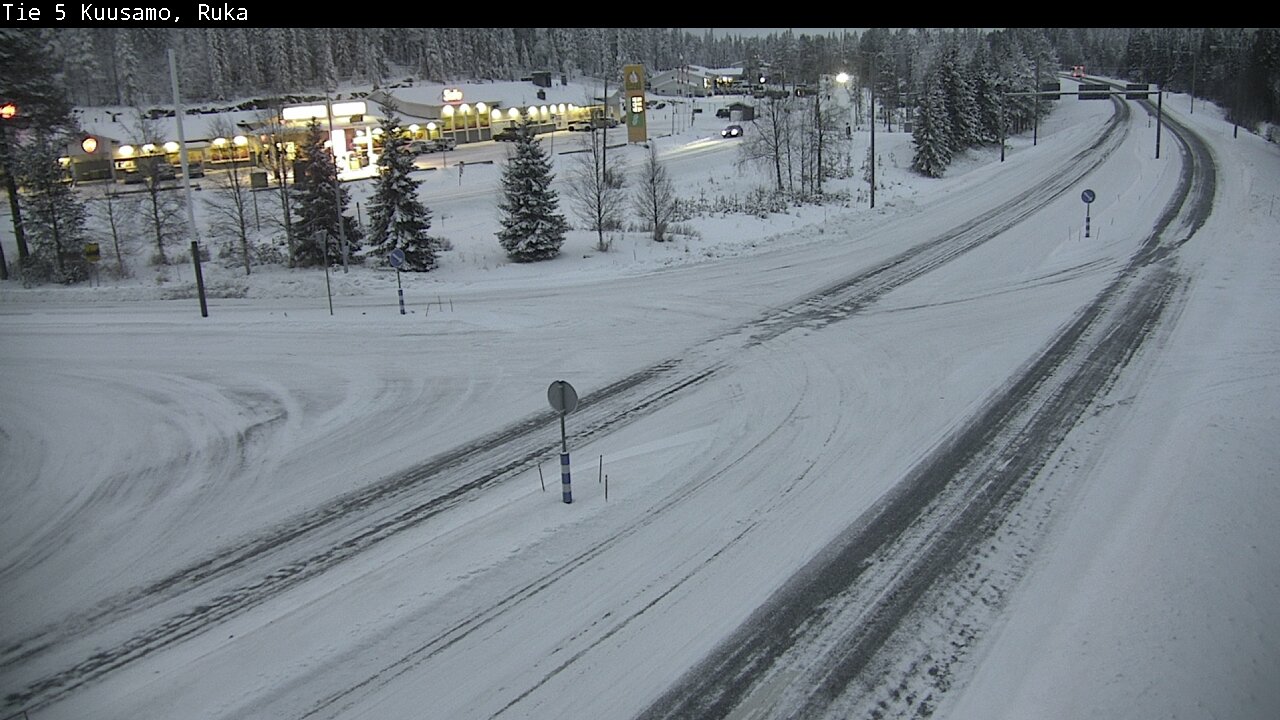 Weather Camera Image Road 5 Kuusamo, Ruka, Kuusamo, Pohjois-Pohjanmaa
