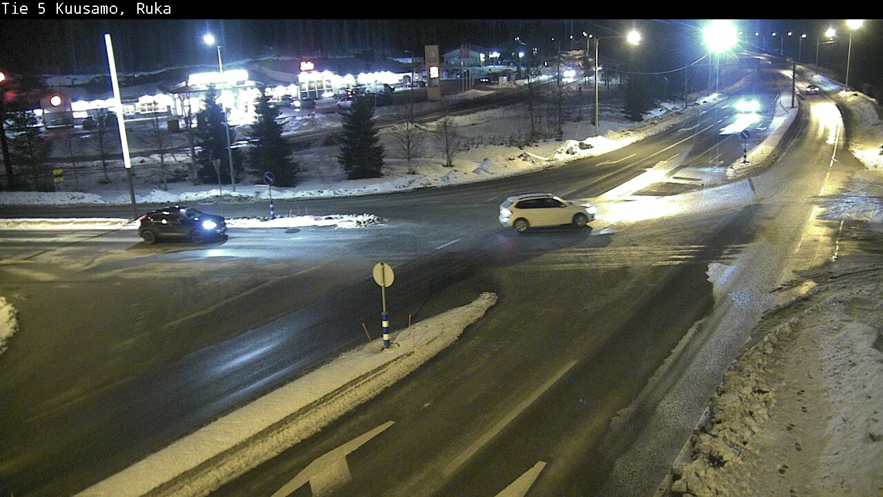 Weather Camera Image Väg 5 Kuusamo, Ruka, Kuusamo, Pohjois-Pohjanmaa