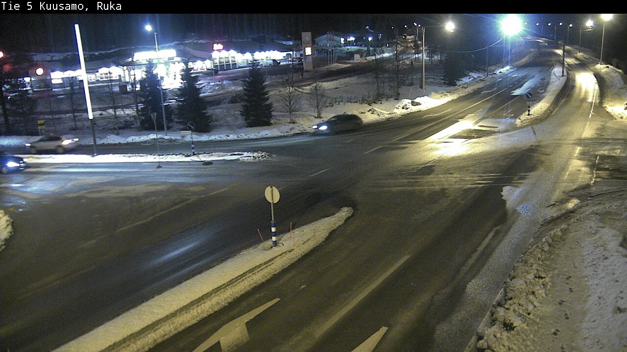 Weather Camera Image Väg 5 Kuusamo, Ruka, Kuusamo, Pohjois-Pohjanmaa