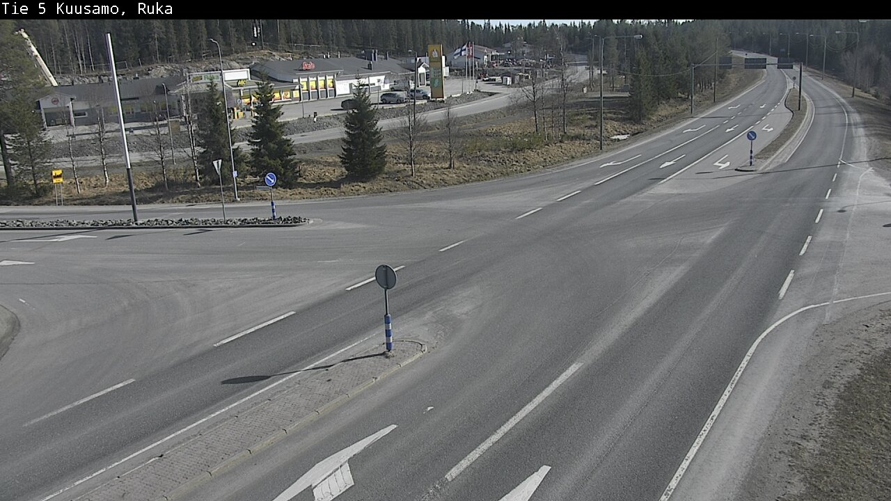 Weather Camera Image Väg 5 Kuusamo, Ruka, Kuusamo, Pohjois-Pohjanmaa