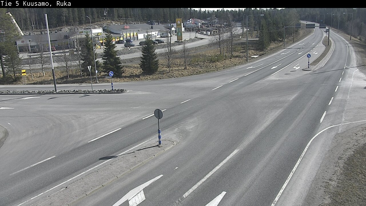 Weather Camera Image Väg 5 Kuusamo, Ruka, Kuusamo, Pohjois-Pohjanmaa