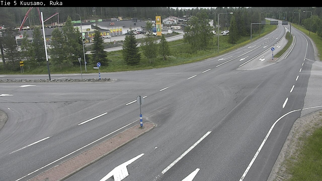 Weather Camera Image Väg 5 Kuusamo, Ruka, Kuusamo, Pohjois-Pohjanmaa