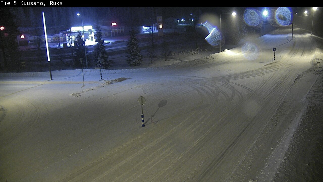 Weather Camera Image Road 5 Kuusamo, Ruka, Kuusamo, Pohjois-Pohjanmaa