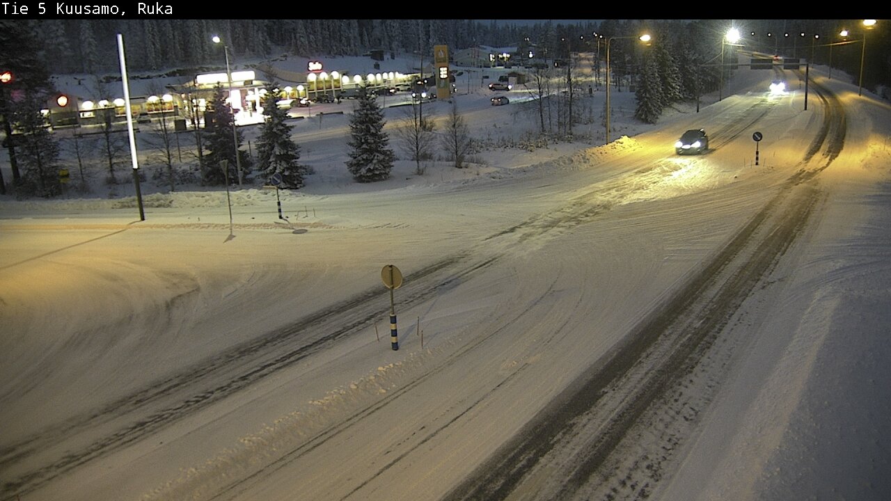 Weather Camera Image Road 5 Kuusamo, Ruka, Kuusamo, Pohjois-Pohjanmaa