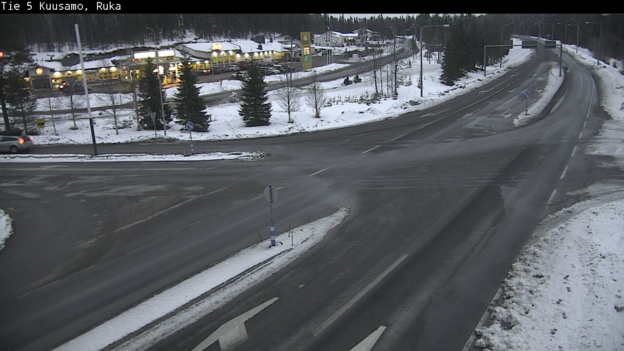 Weather Camera Image Väg 5 Kuusamo, Ruka, Kuusamo, Pohjois-Pohjanmaa