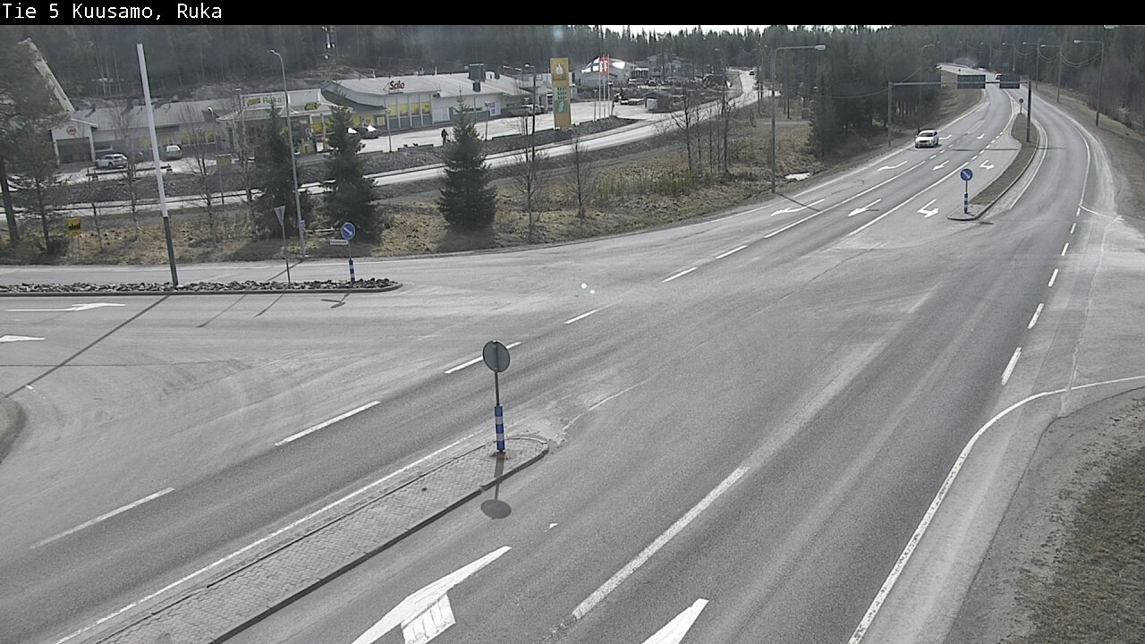 Weather Camera Image Väg 5 Kuusamo, Ruka, Kuusamo, Pohjois-Pohjanmaa
