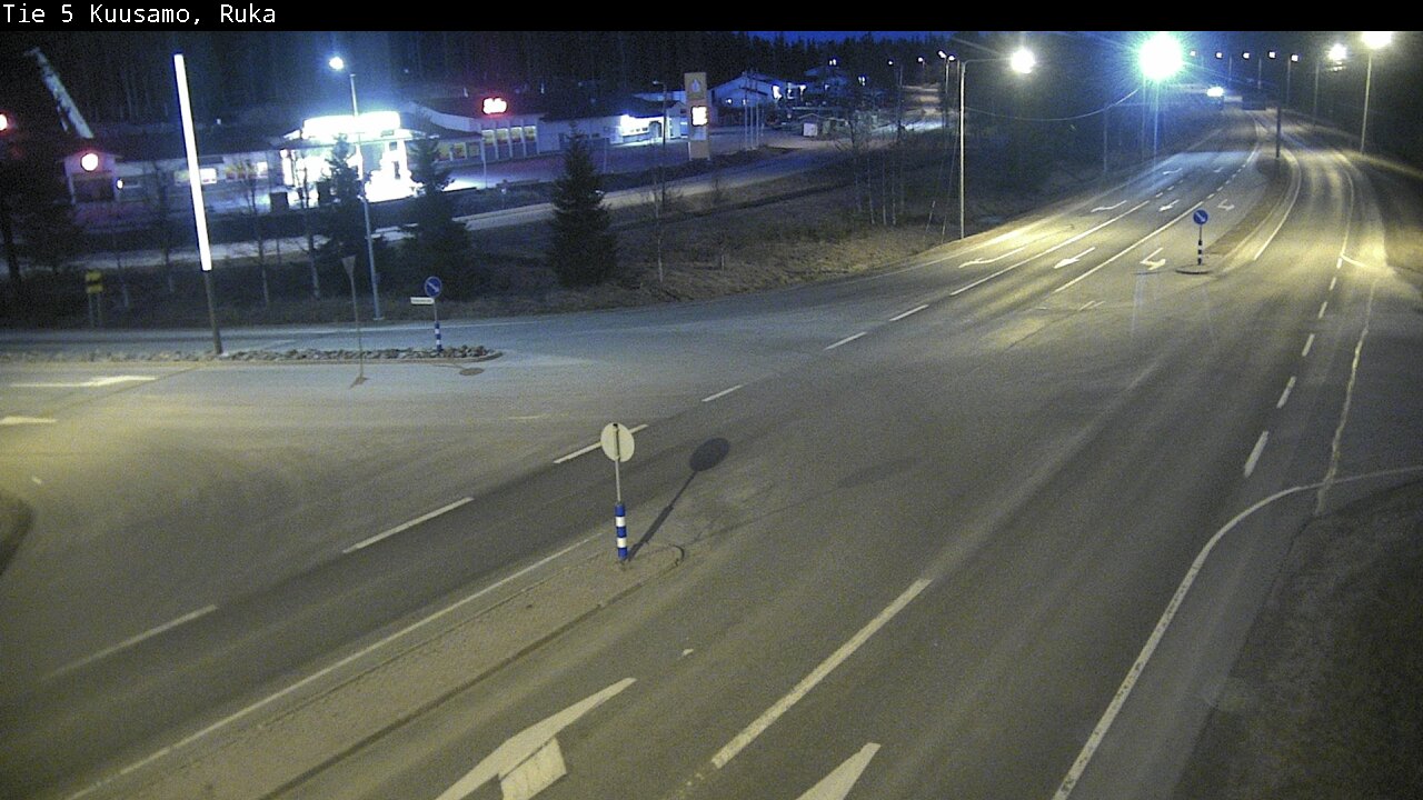 Weather Camera Image Väg 5 Kuusamo, Ruka, Kuusamo, Pohjois-Pohjanmaa