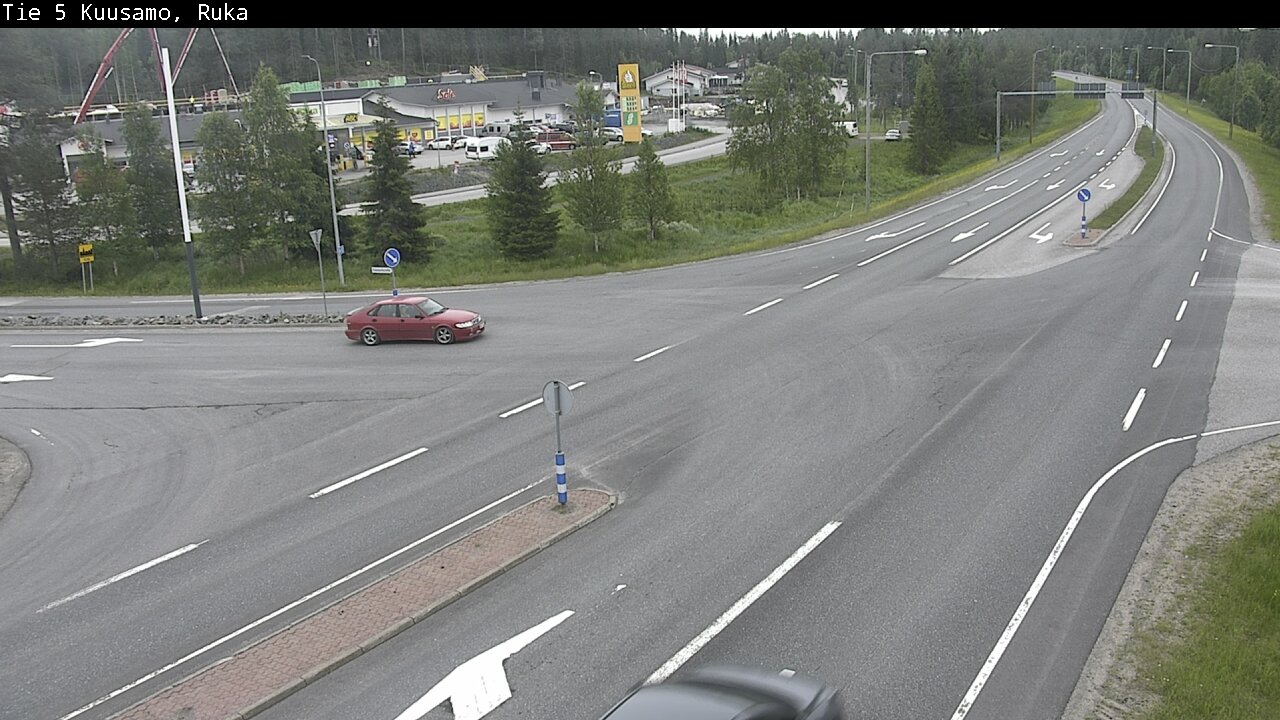 Weather Camera Image Väg 5 Kuusamo, Ruka, Kuusamo, Pohjois-Pohjanmaa