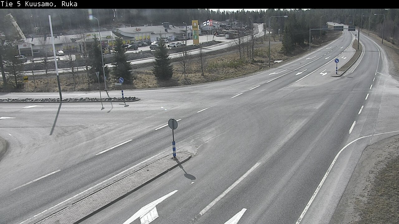 Weather Camera Image Väg 5 Kuusamo, Ruka, Kuusamo, Pohjois-Pohjanmaa