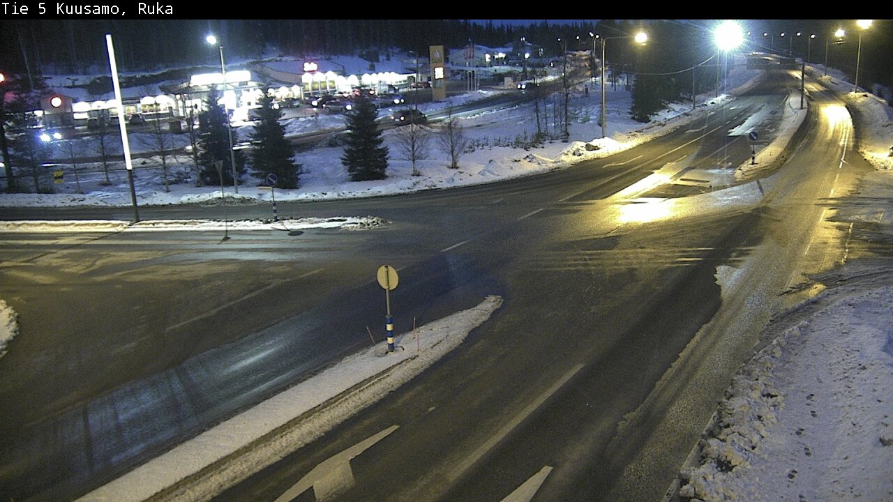 Weather Camera Image Väg 5 Kuusamo, Ruka, Kuusamo, Pohjois-Pohjanmaa