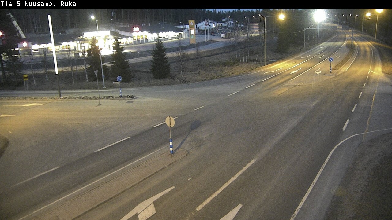 Weather Camera Image Väg 5 Kuusamo, Ruka, Kuusamo, Pohjois-Pohjanmaa