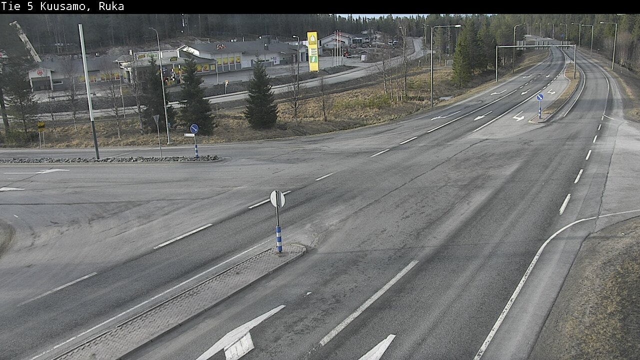 Weather Camera Image Väg 5 Kuusamo, Ruka, Kuusamo, Pohjois-Pohjanmaa